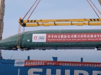 Top! 'Peluru' Kereta Cepat dari China Pertama Tiba di RI