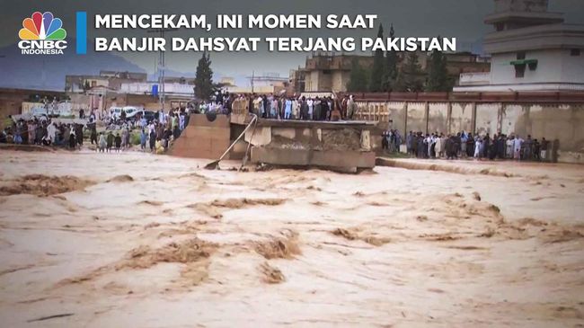 Ngeri, Ini Momen saat Banjir Dahsyat Terjang Pakistan