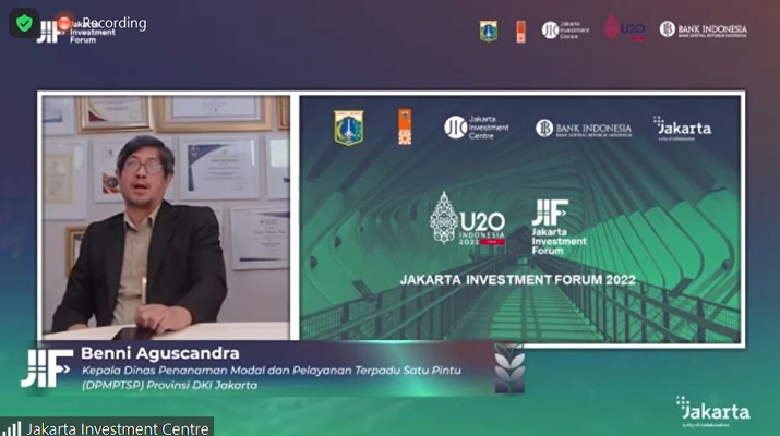 Tangkapan Layar Press Conference Jakarta Investment Forum 2022