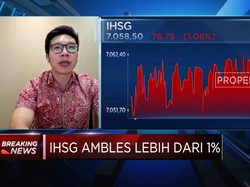 The Fed Kian Hawkish, IHSG Dibuka Ambles Lebih Dari 1%