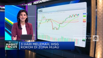Market Focus: 3 Hari Melemah, IHSG Kokoh Di Zona Hijau