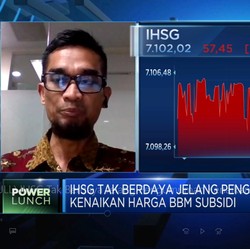 IHSG Tak Berdaya Jelang Pengumuman Kenaikan Harga BBM
