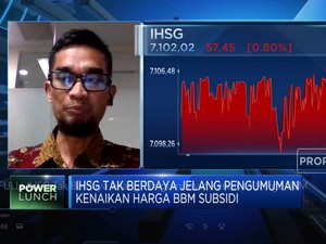 IHSG Tak Berdaya Jelang Pengumuman Kenaikan Harga BBM