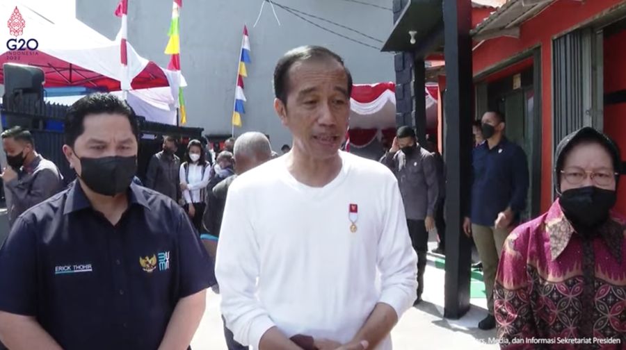 Keterangan Pers Presiden Jokowi usai Meninjau Penyerahan BLT BBM, Jayapura, 31 Agustus 2022. (Tangkapan layar)