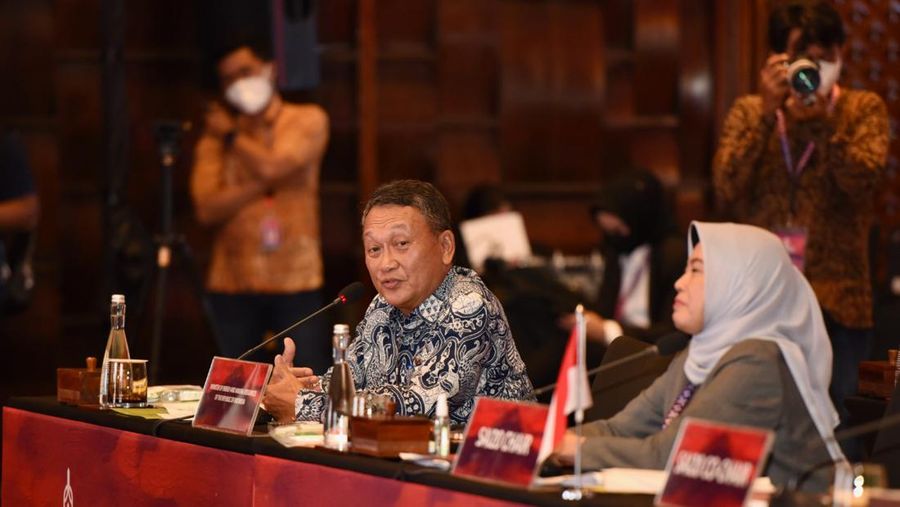 Menteri ESDM Arifin Tasrif dalam acara SAI20 Summit, Nusa Dua, Bali. (Dok: KESDM)