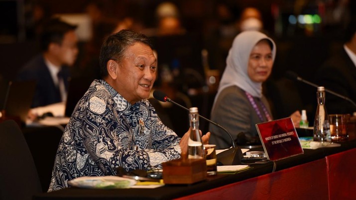 Menteri ESDM Arifin Tasrif dalam acara SAI20 Summit, Nusa Dua, Bali. (Dok: KESDM)