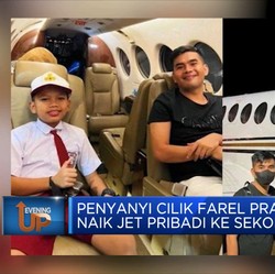 Penyanyi Cilik Farel Prayoga Naik Jet Pribadi Ke Sekolah