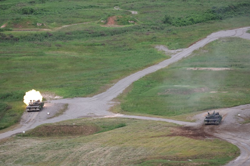 Amerika-Korsel Gelar Latihan Militer Gabungan (REUTERS/KIM HONG-JI) Amerika-Korsel Gelar Latihan Militer Gabungan (REUTERS/KIM HONG-JI)