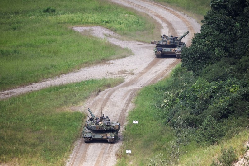 Amerika-Korsel Gelar Latihan Militer Gabungan (REUTERS/KIM HONG-JI) Amerika-Korsel Gelar Latihan Militer Gabungan (REUTERS/KIM HONG-JI)