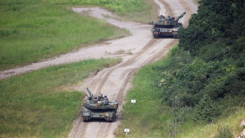 Amerika-Korsel Gelar Latihan Militer Gabungan (REUTERS/KIM HONG-JI)