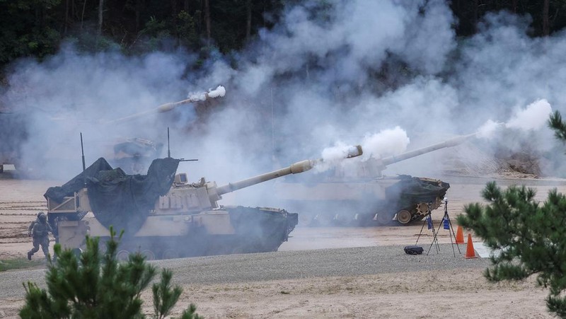 Amerika-Korsel Gelar Latihan Militer Gabungan (REUTERS/KIM HONG-JI)