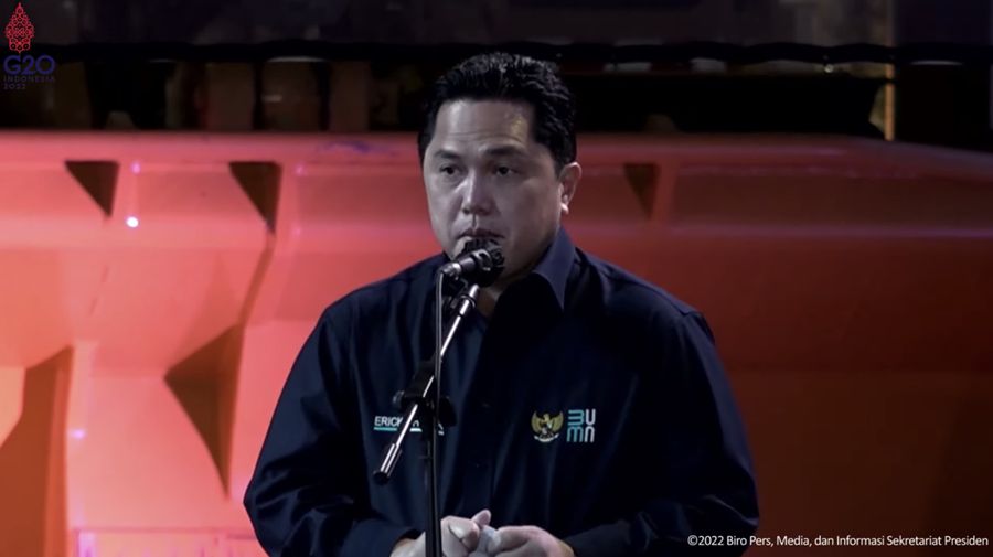Peluncuran Teknologi 5G Mining, Kabupaten Mimika, 1 September 2022 (Tangkapamn layar Youtube Setpres RI)