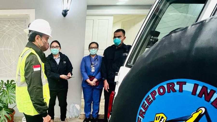 Presiden Joko Widodo dan Ibu Iriana Joko Widodo bersama rombongan dengan mengendarai kendaraan roda empat menuju Tambang Grasberg milik PT Freeport Indonesia (PTFI) di Distrik Tembagapura, Kabupaten Mimika pada Kamis, 1 September 2022 pukul 07.00 Waktu Indonesia Timur (WIT). (Dok: Biro Pers Sekretariat Presiden)