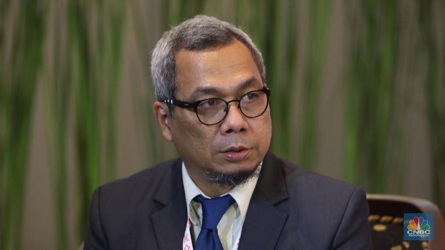 Direktur Jenderal Informasi dan Komunikasi Publik Kementerian Komunikasi dan Informatika (Dirjen IKP Kominfo), Usman Kansong. (CNBC Indonesia/Muhammad Sabki)