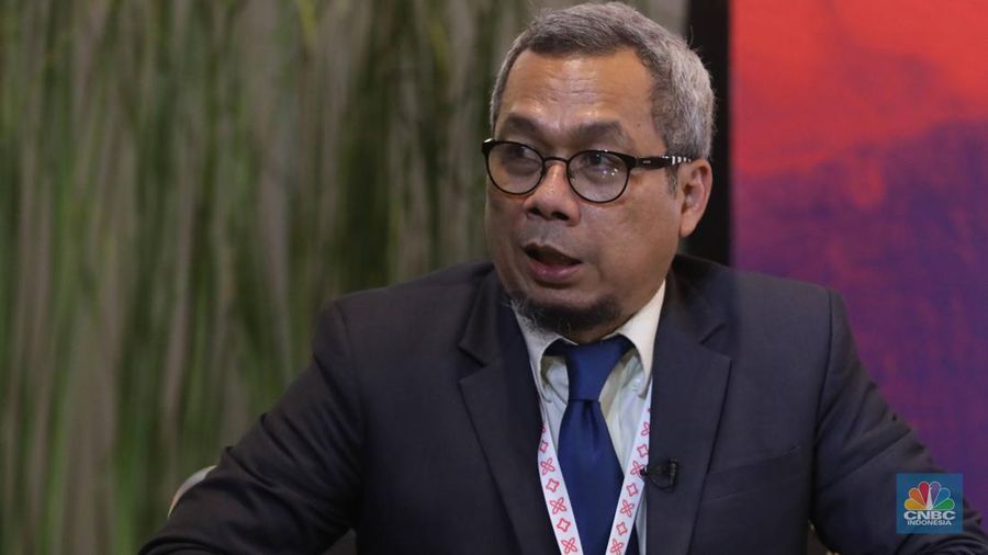 Direktur Jenderal Informasi dan Komunikasi Publik Kementerian Komunikasi dan Informatika (Dirjen IKP Kominfo), Usman Kansong. (CNBC Indonesia/Muhammad Sabki)