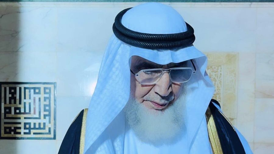 This picture taken on July 6, 2022 shows a close-up view of the Kiswa, the cloth used to cover the Kaaba, and the Kaaba's gold doors underneath, at the Grand Mosque in the Muslim holy city of Mecca during the annual Hajj pilgrimage. - One million fully vaccinated Muslims, including 850,000 from abroad, are allowed at this year's hajj in the city of Mecca, a big rise after two years of drastically curtailed numbers due to policies to stop the spread of infection. (Photo by AFP) (Photo by -/AFP via Getty Images)