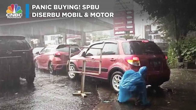 panic buying spbu diserbu mobil motor jollynews