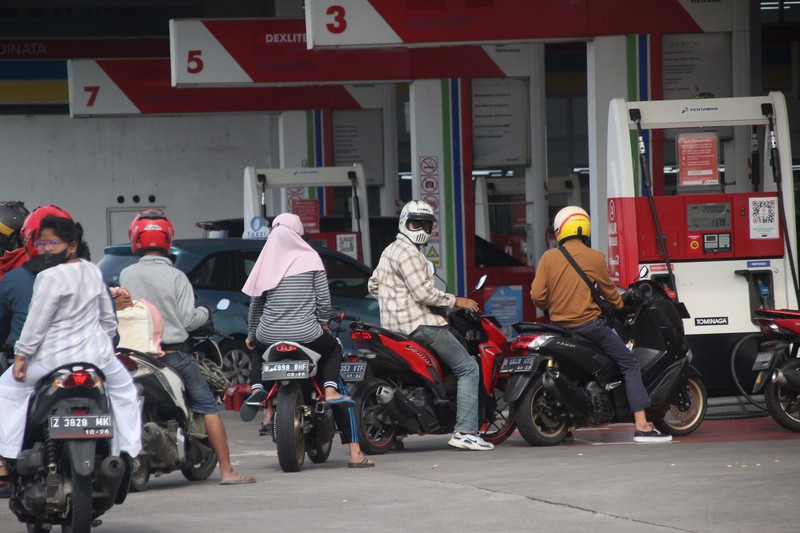 SPBU Pertamina (CNBC Indonesia/Muhammad Sabki)