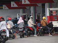Penampakan SPBU Saat Harga BBM Naik