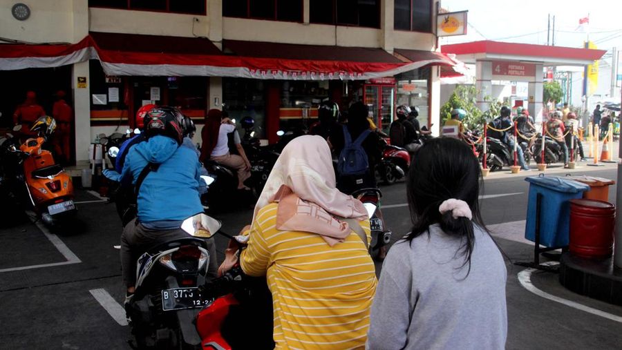 SPBU Pertamina (CNBC Indonesia/Muhammad Sabki)