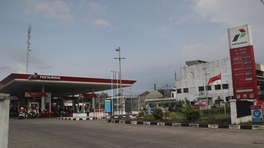 SPBU Pertamina (CNBC Indonesia/Muhammad Sabki)