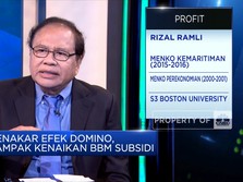 Kritik Kenaikan BBM Subsidi, Rizal Ramli: Harus Dibatalkan!