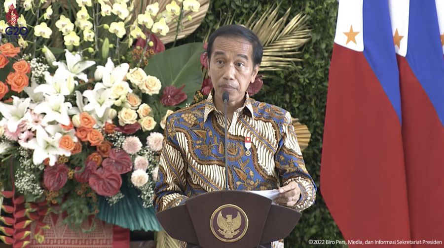 Presiden Jokowi Sambut Kunjungan Kenegaraan Presiden Ferdinand Marcos Jr. di Istana Bogor. (tangkapan layar via youtube Sekretariat Presiden)