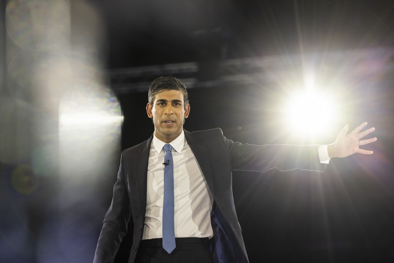 Rishi Sunak LONDON, ENGLAND - AUGUST 31: Conservative leadership hopeful Rishi Sunak speaks during the final Tory leadership hustings at Wembley Arena on August 31, 2022 in London, England. Foreign Secretary, Liz Truss and former Chancellor Rishi Sunak are vying to become the new leader of the Conservative Party and the UK's next Prime Minister. The winner of the contest will be announced on Monday. (Photo by Dan Kitwood/Getty Images)
