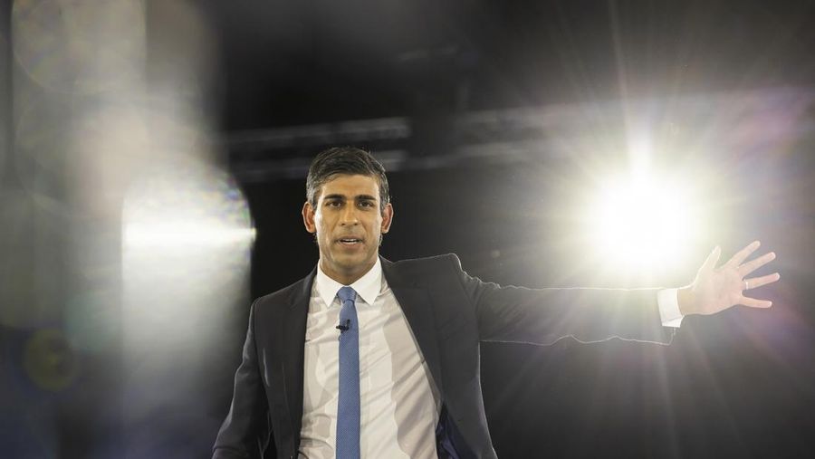 LONDON, ENGLAND - AUGUST 31: Conservative leadership hopeful Rishi Sunak speaks during the final Tory leadership hustings at Wembley Arena on August 31, 2022 in London, England. Foreign Secretary, Liz Truss and former Chancellor Rishi Sunak are vying to become the new leader of the Conservative Party and the UK's next Prime Minister. The winner of the contest will be announced on Monday. (Photo by Dan Kitwood/Getty Images)