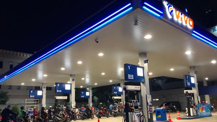 SPBU VIVO MT Haryono, Jakarta Selatan, Senin (5/9/2022). SPBU VIVO MT Haryono, Jakarta Selatan, Senin (5/9/2022). (CNBC Indonesia/ Emir Yanwardhana)