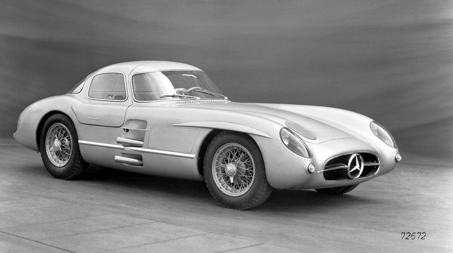 Historische Aufnahmen des legendären Mercedes-Benz 300 SLR Uhlenhaut Coupé. // Historical photos of the legendary Mercedes-Benz 300 SLR Uhlenhaut Coupé.