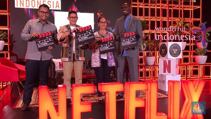 MoU Kemenparekraf dengan Netflix  (CNBC Indonesia/Halima Sadiyah)