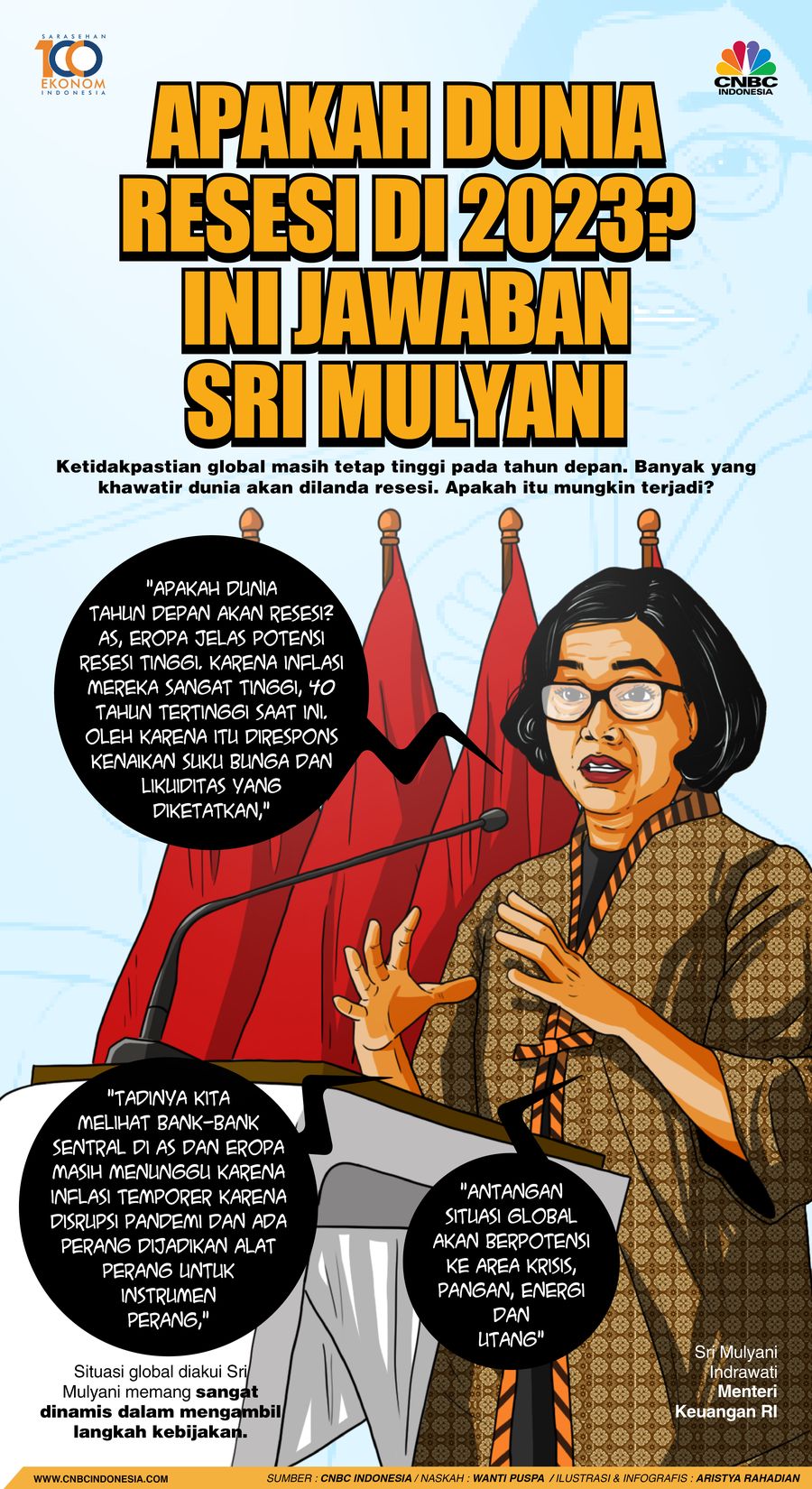 Apakah Dunia Resesi di 2023?  Ini Jawaban  Sri Mulyani