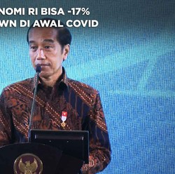 Jokowi: Ekonomi RI Bisa -17% Jika Lockdown di Awal Covid