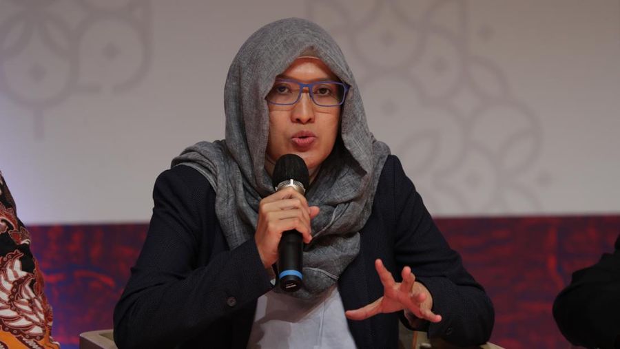 pertemuan T20 Indonesia Summit 2022 yang digelar di Hilton Resort, Nusa Dua, Bali pada 4-6 September 2022. Lead Co-Chair T20 Indonesia Bambang Brodjonegoro memberikan sambutan pada forum T20 Summit Indonesia di acara puncak KTT T20 yang digelar di Hilton Resort, Nusa Dua, Bali. (CNBC Indonesia/Tri Susilo))