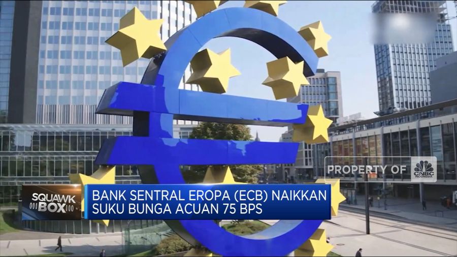 Bank Sentral Eropa Kerek Suku Bunga Acuan 75 Bps