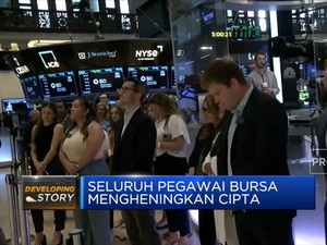 Hening, Bursa Efek New York Ikut Berduka