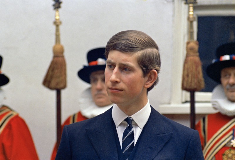 Britain Queen Elizabeth New King FILE - In this April 10, 1949 file photo, Prince Charles of Edinburgh, left, sits for a photo with his mother, Princess Elizabeth, in Buckingham Palace, London. Prince Charles has been preparing for the crown his entire life. Now, that moment has finally arrived. Charles, the oldest person to ever assume the British throne, became king on Thursday Sept. 8, 2022, following the death of his mother, Queen Elizabeth II. (AP Photo, File)