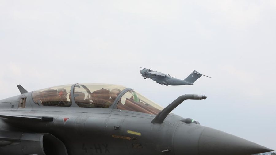 Pesawat tempur Rafale (CNBC Indonesia/Andrean Kristianto)