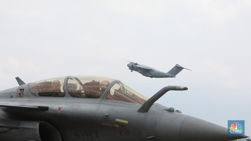 Pesawat angkut A-400M (CNBC Indonesia/Andrean Kristianto)