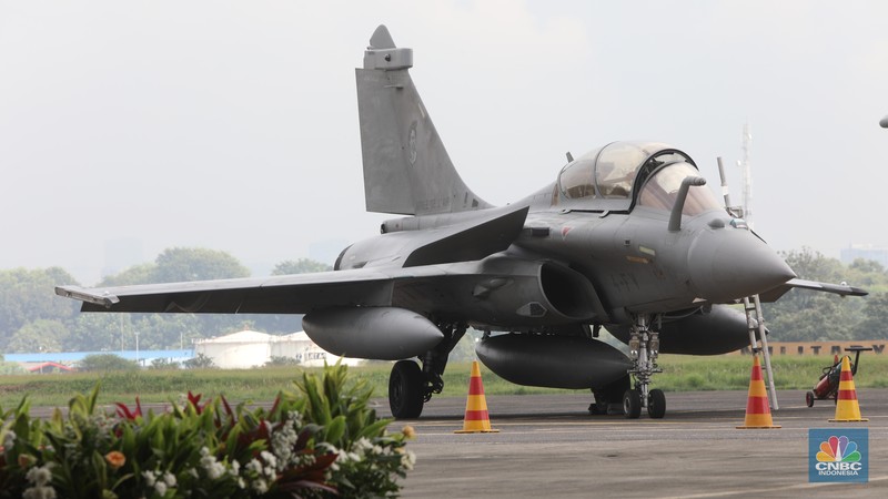 Pesawat tempur Rafale (CNBC Indonesia/Andrean Kristianto)