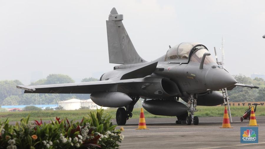 Pesawat tempur Rafale (CNBC Indonesia/Andrean Kristianto)
