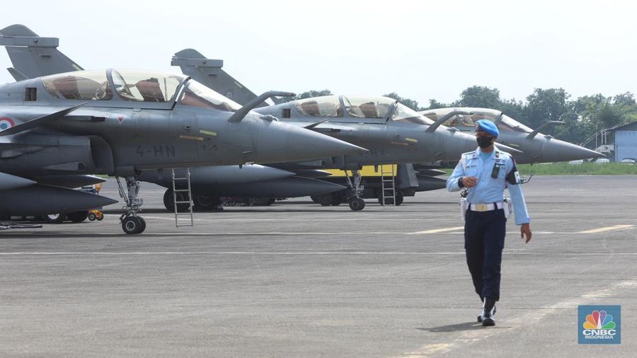 Pesawat tempur Rafale (CNBC Indonesia/Andrean Kristianto)