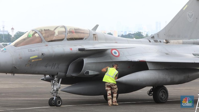 Pesawat tempur Rafale (CNBC Indonesia/Andrean Kristianto)