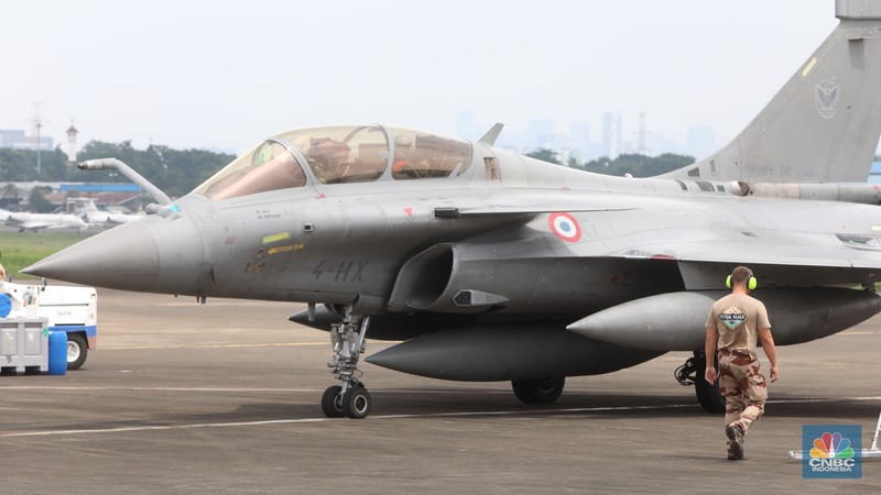 Pesawat tempur Rafale (CNBC Indonesia/Andrean Kristianto)