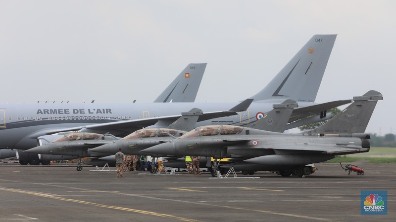 Pesawat tempur Rafale (CNBC Indonesia/Andrean Kristianto)