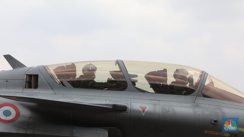 Pesawat tempur Rafale (CNBC Indonesia/Andrean Kristianto)