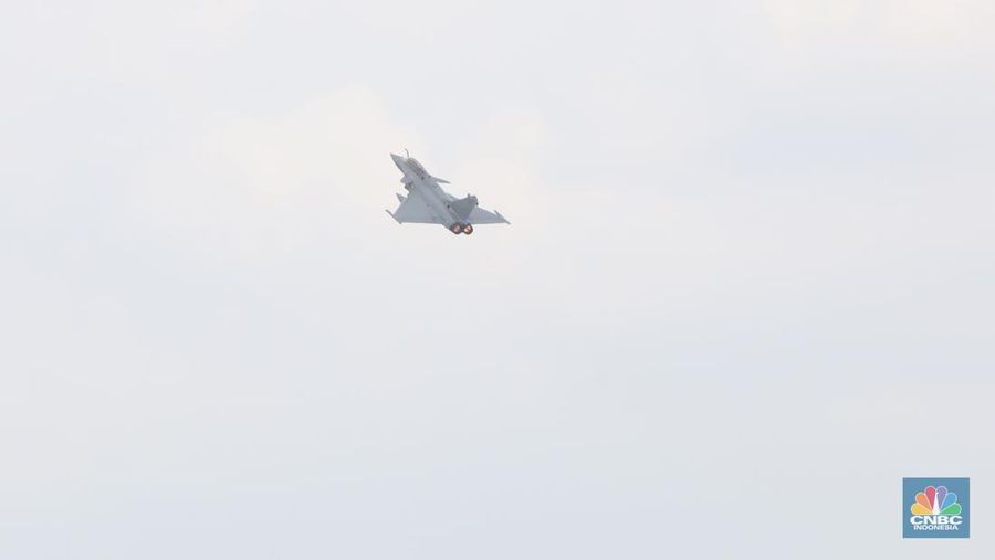 Pesawat tempur Rafale (CNBC Indonesia/Andrean Kristianto)