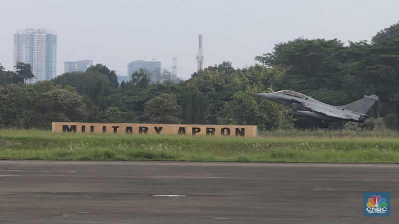 Pesawat tempur Rafale (CNBC Indonesia/Andrean Kristianto)