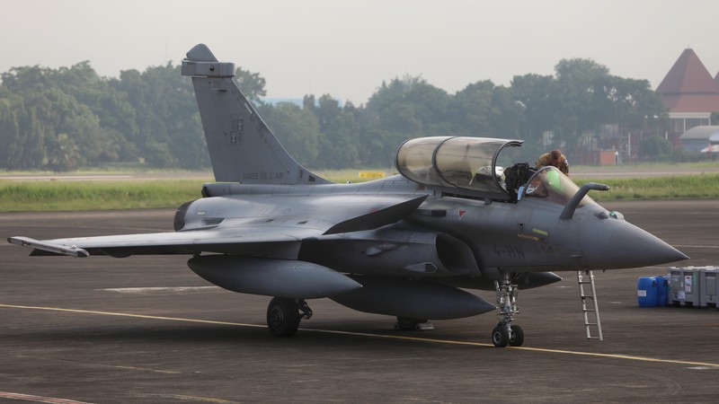 Pesawat tempur Rafale (CNBC Indonesia/Andrean Kristianto)